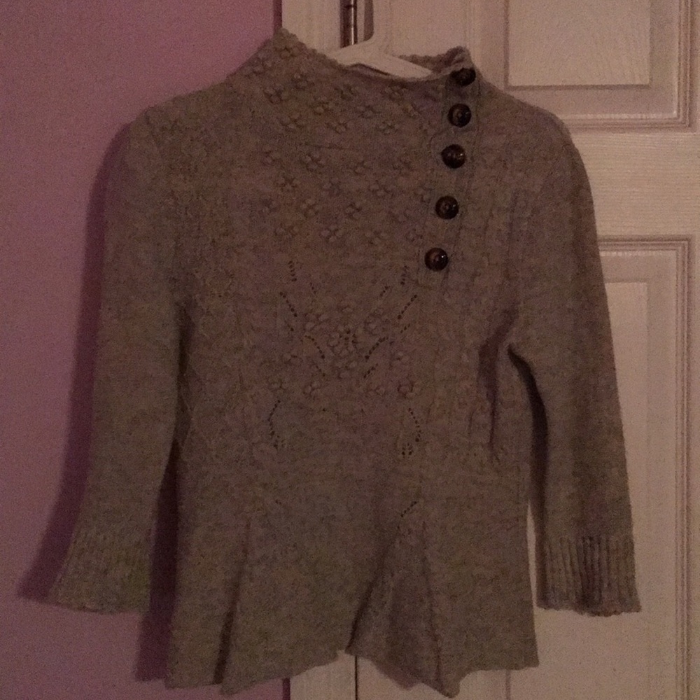 3/4 sleeve sweater 90% wool 10% nylon